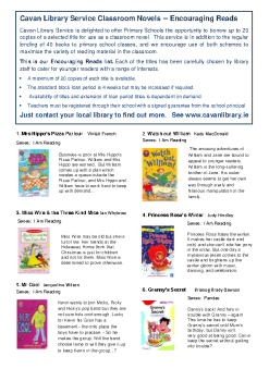 Encouraging Reads Handout summary image
									