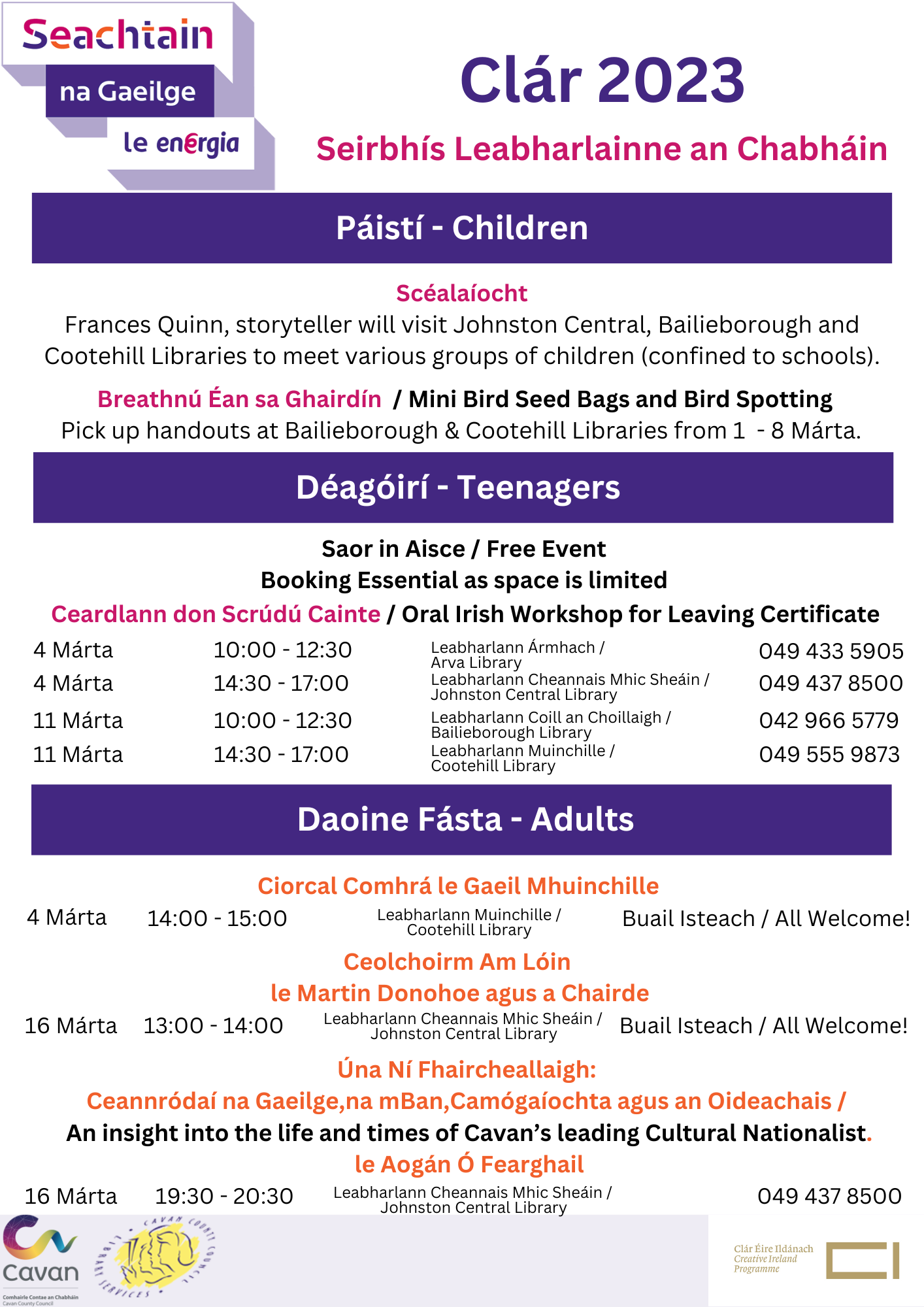 20230301_SeachtainNaGaeilge2023_Programme