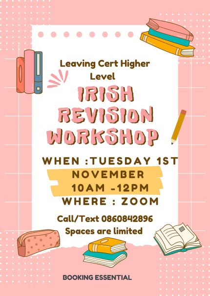 Leaving Certificate Higher Level Revision Workshop  thumbnail image